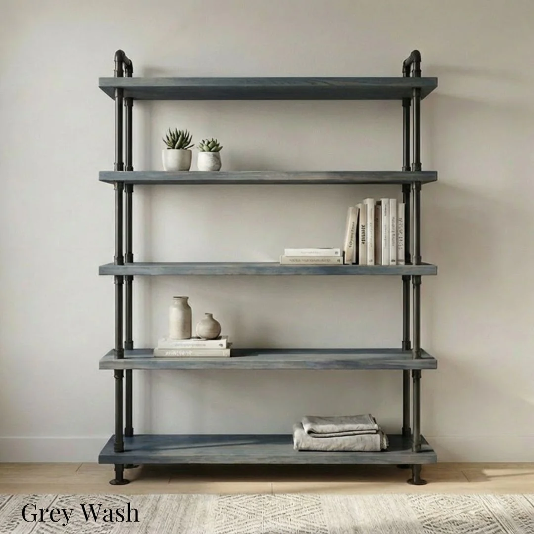 5 Shelf Free Standing Pipe Shelving Unit - Image 10