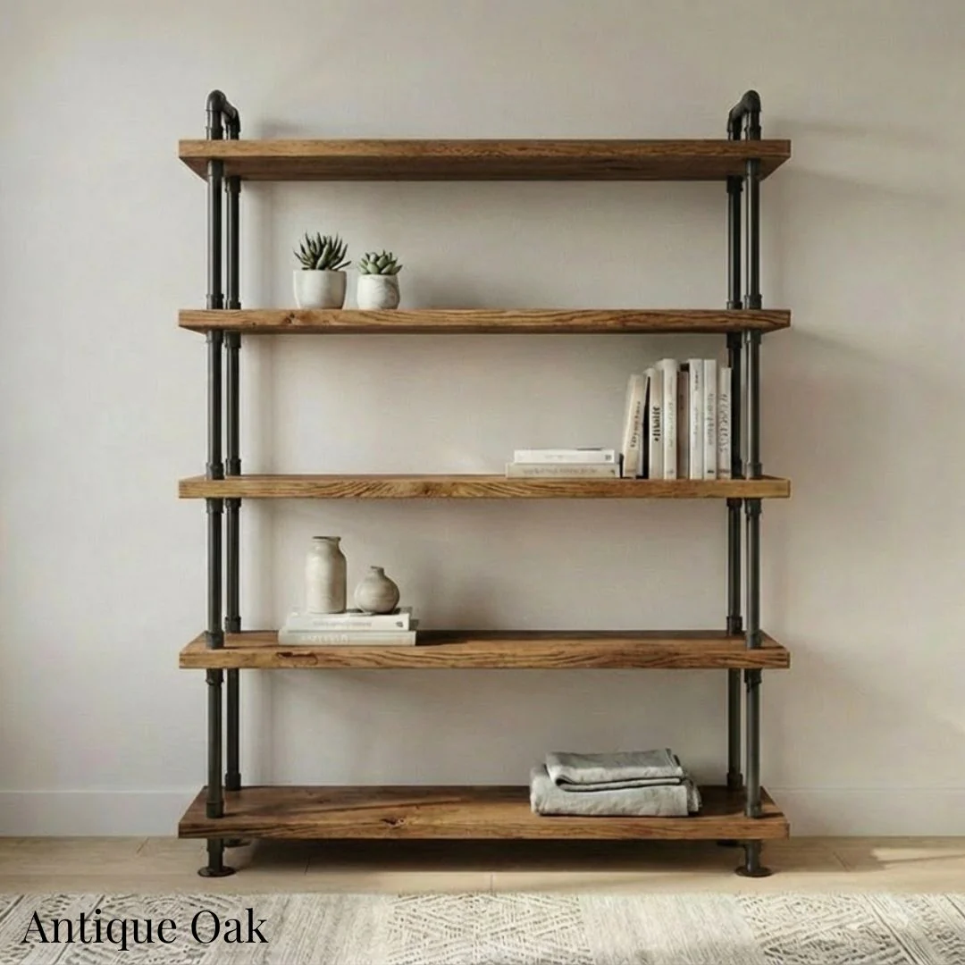 5 Shelf Free Standing Pipe Shelving Unit - Image 11