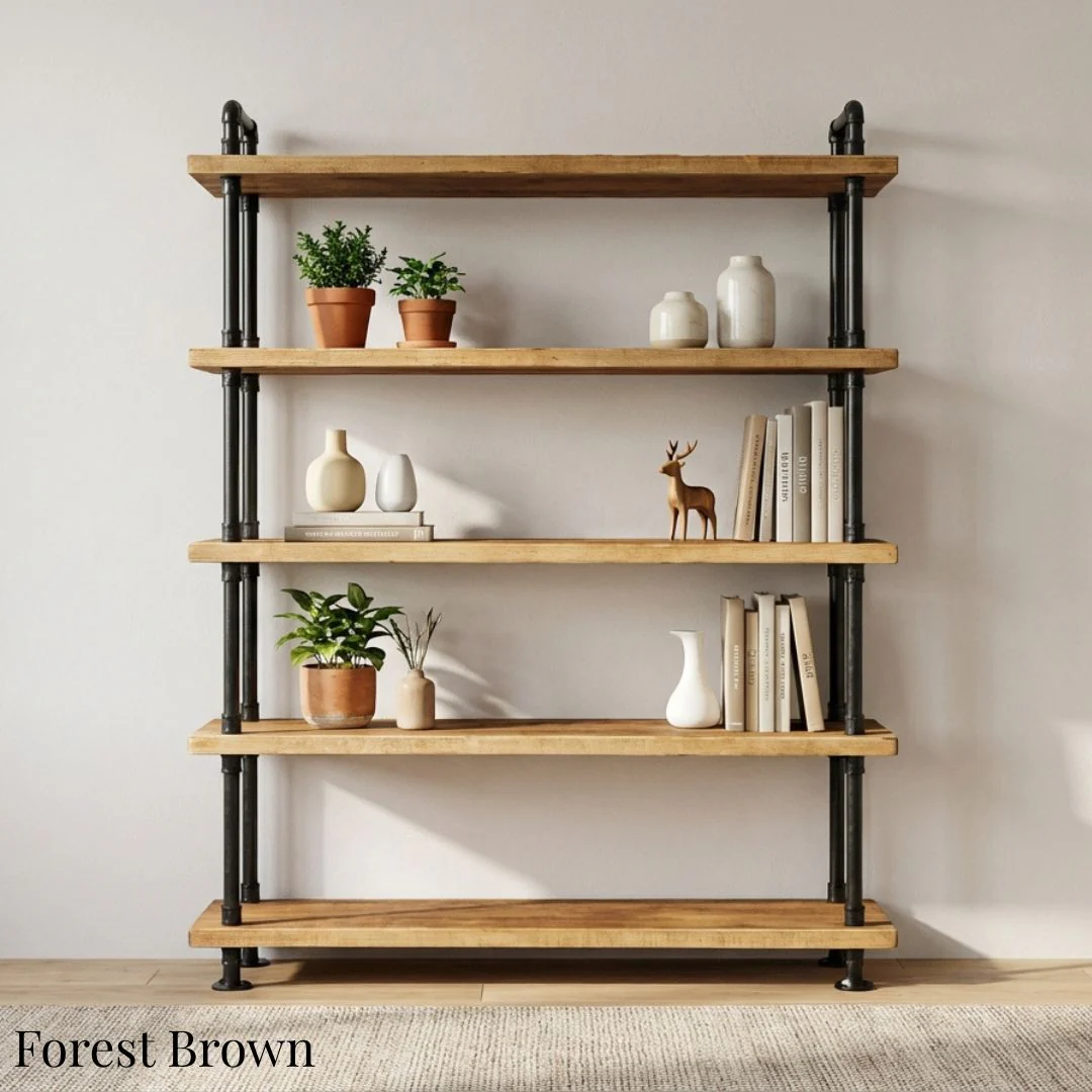 5 Shelf Free Standing Pipe Shelving Unit - Image 8