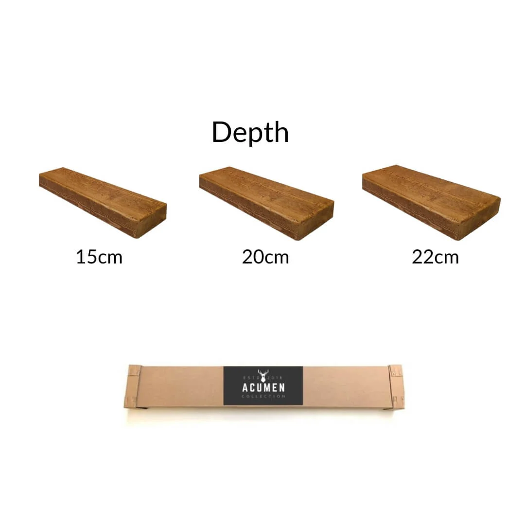 50mm Rustic Chunky Floating Shelves - Image 7