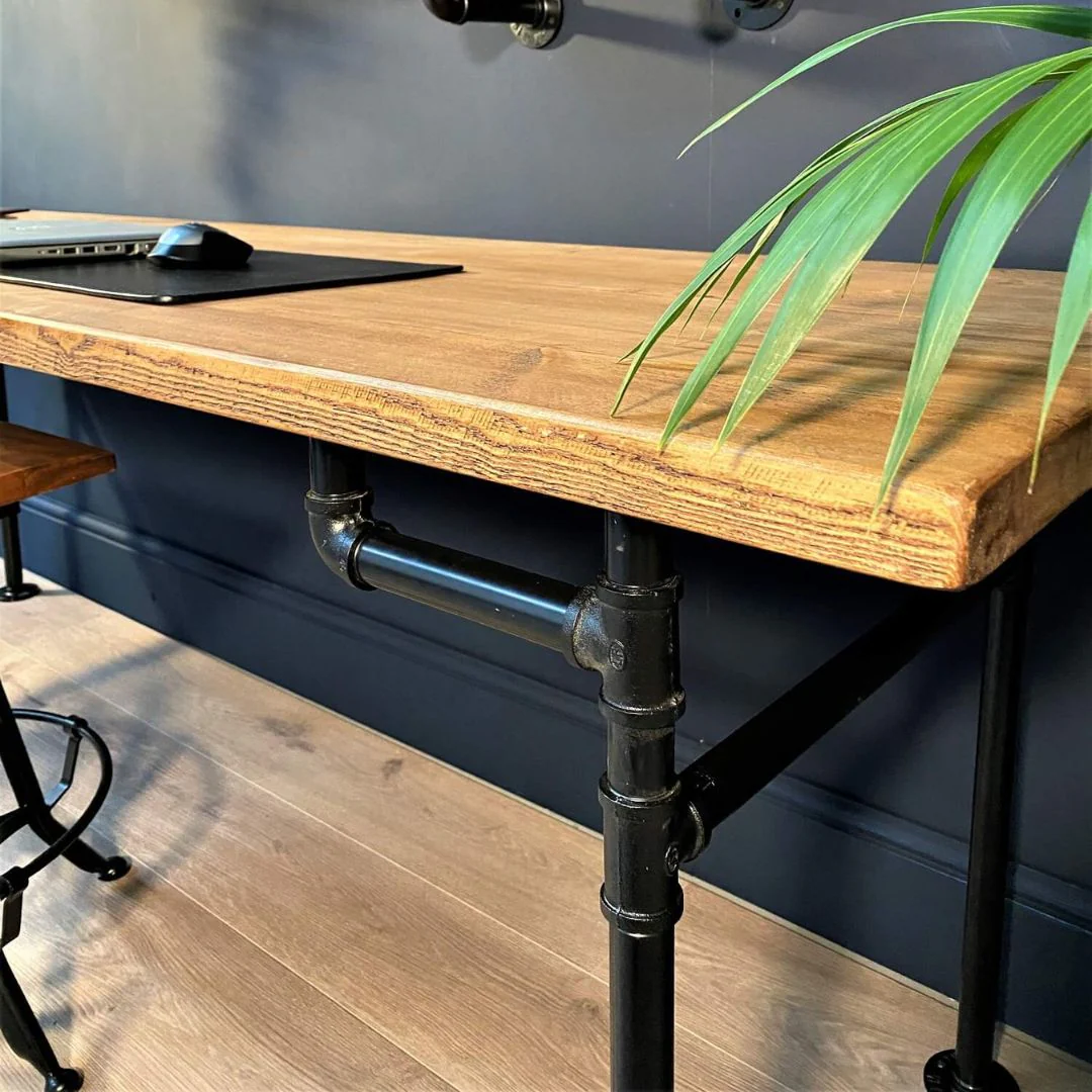 AC-16 Industrial Pipe Office Desk - 66cm Depth - Image 6