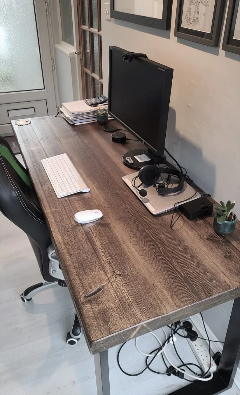 AC-17 Industrial Office Desk - Box Section Legs - Image 3