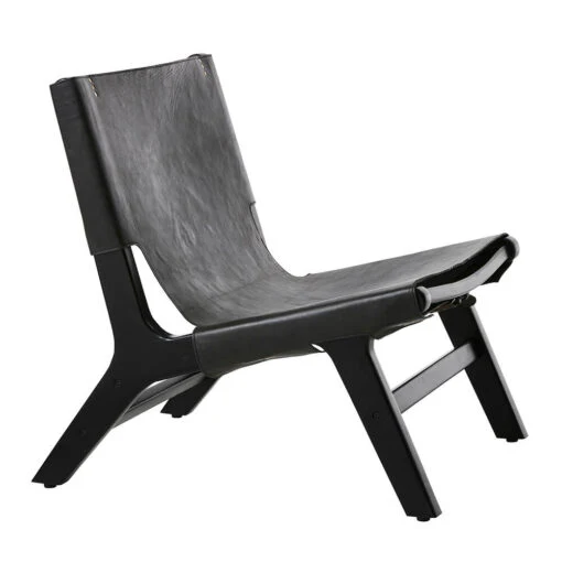 Amsterdam Black – Buffalo leather Chair
