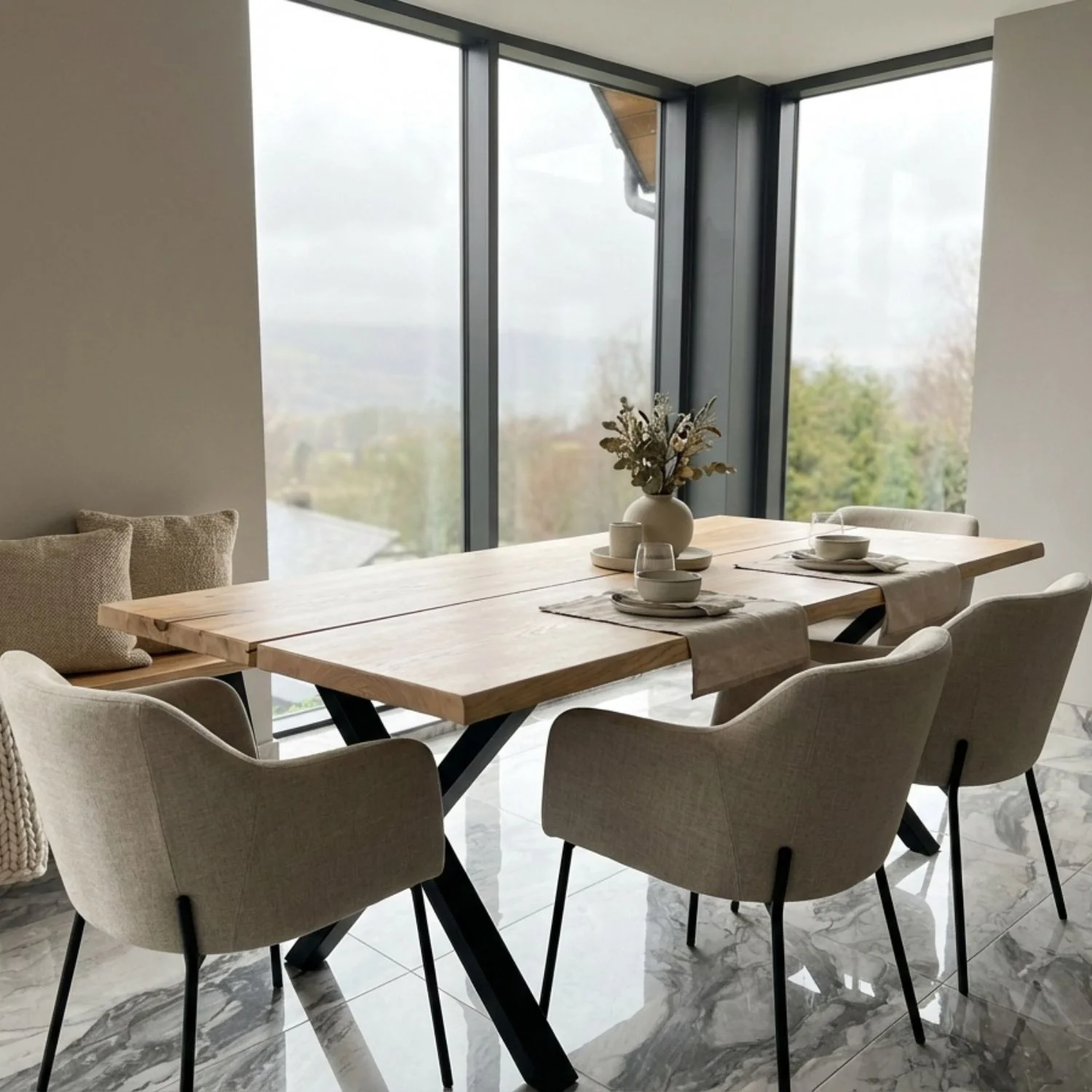 Live Edge Ash Dining Table - 220 cm | 4043 - Image 7