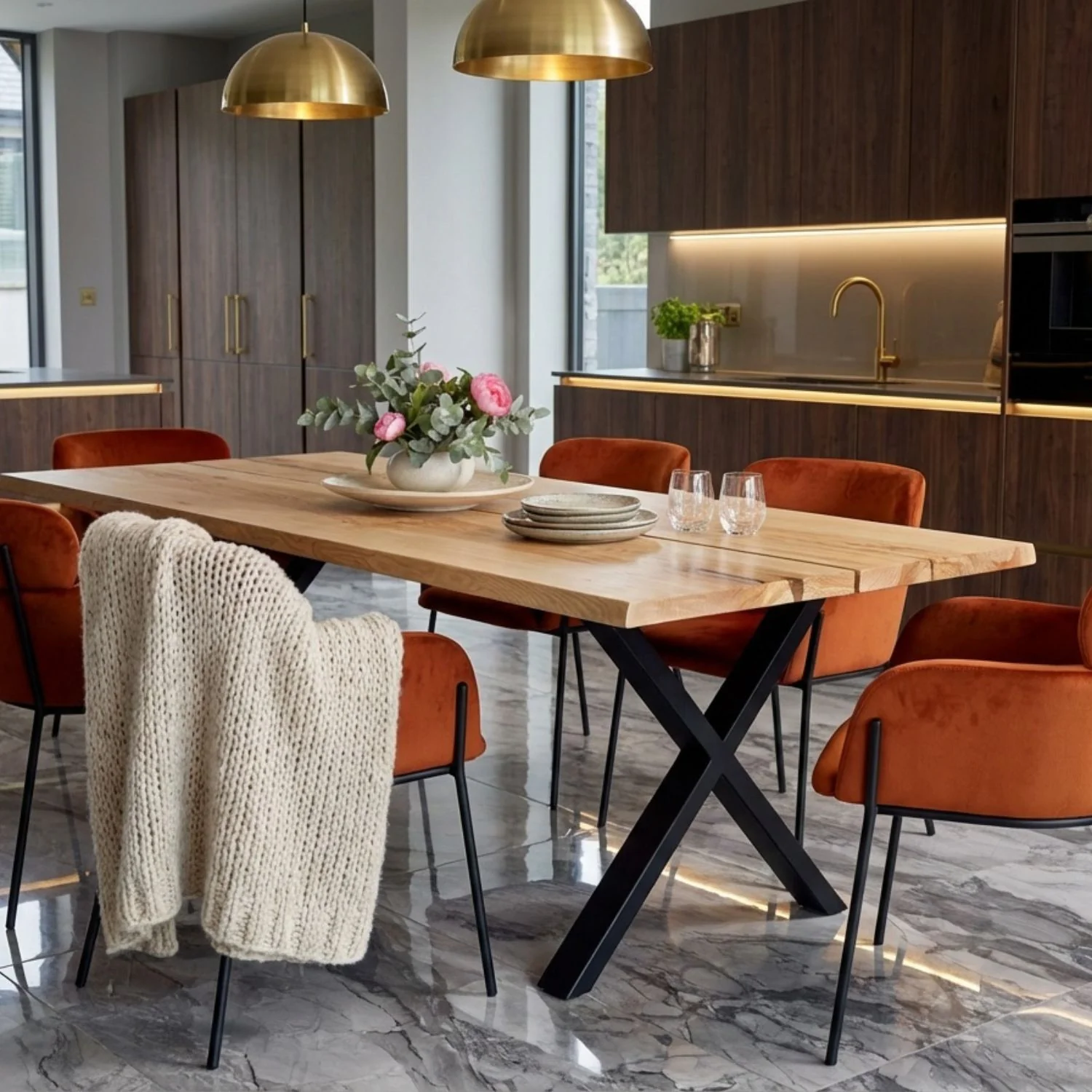 Live Edge Ash Dining Table - 220 cm | 4043 - Image 6