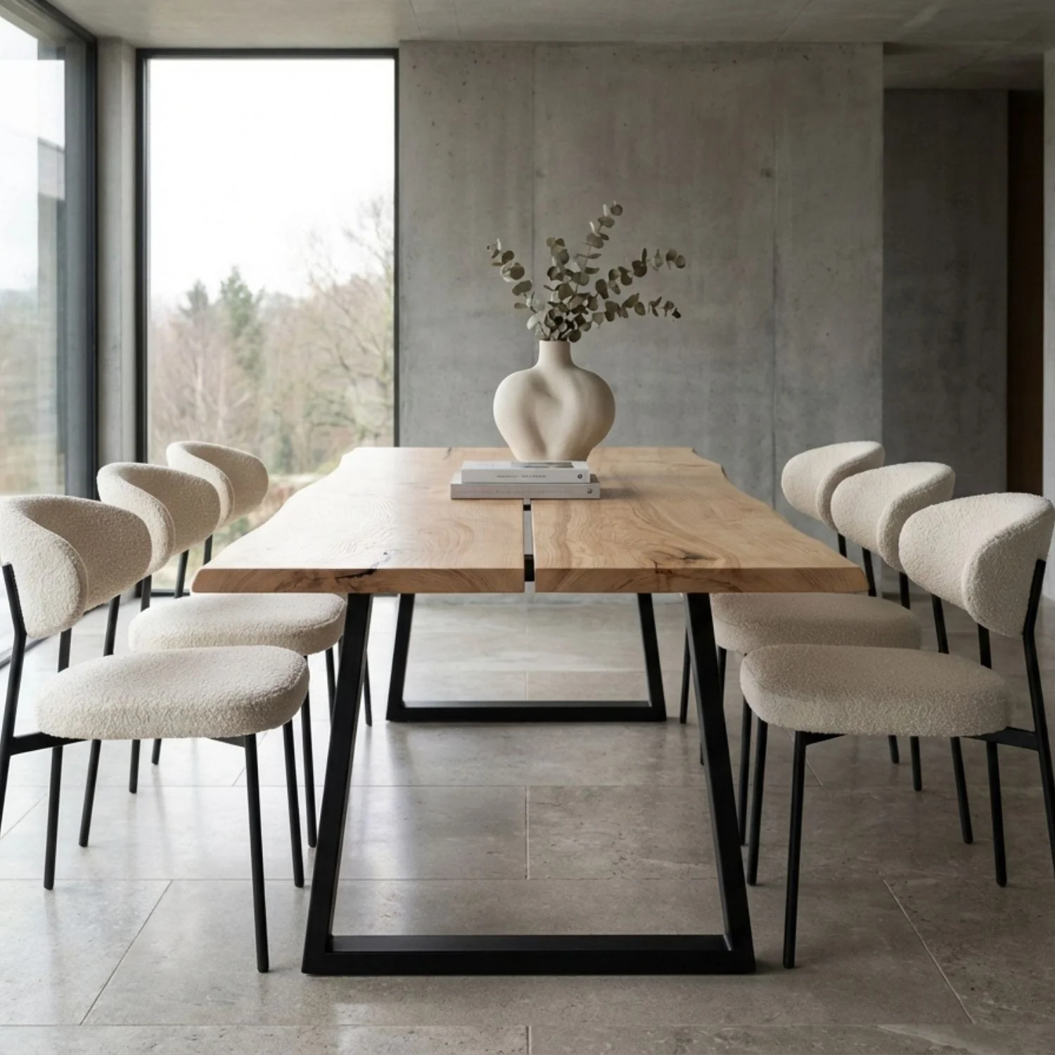 Live Edge Ash Dining Table - 220 cm | 4043 - Image 11
