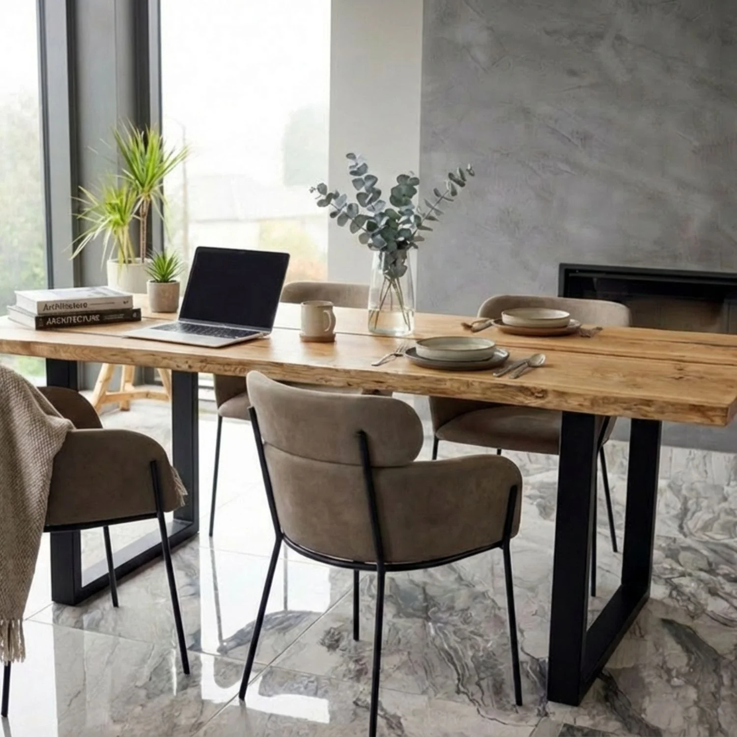 Live Edge Ash Dining Table - 220 cm | 4043 - Image 15