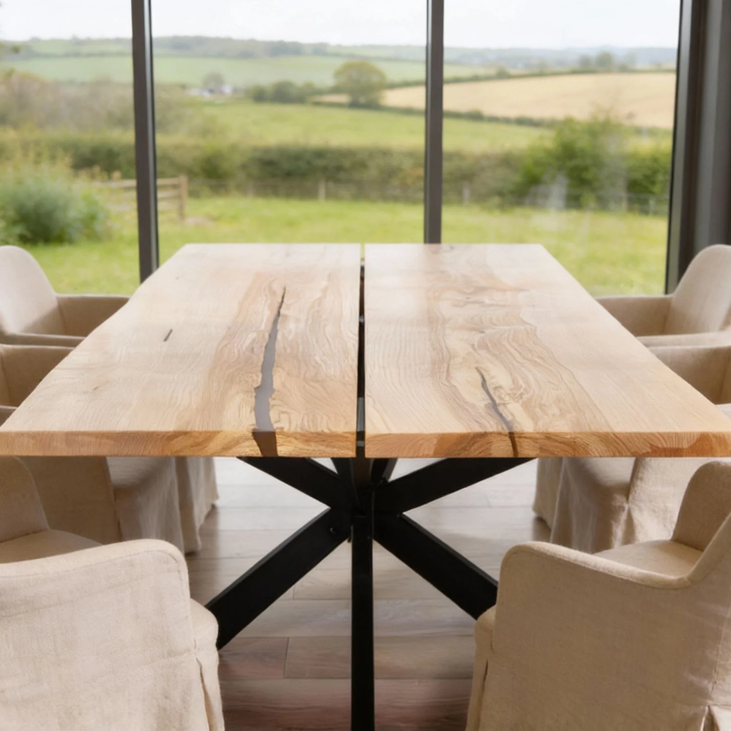 Live Edge Ash Dining Table - 220 cm | 4043 - Image 9