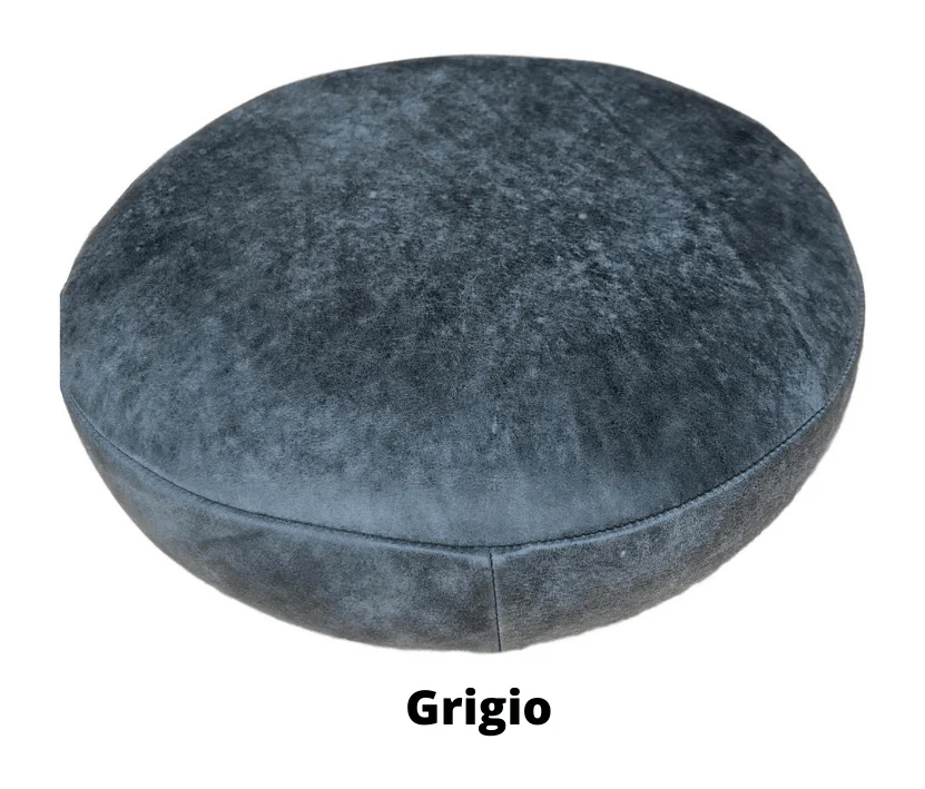 Industrial Bar Stool - 70mm Thick Leather Seat - Image 24