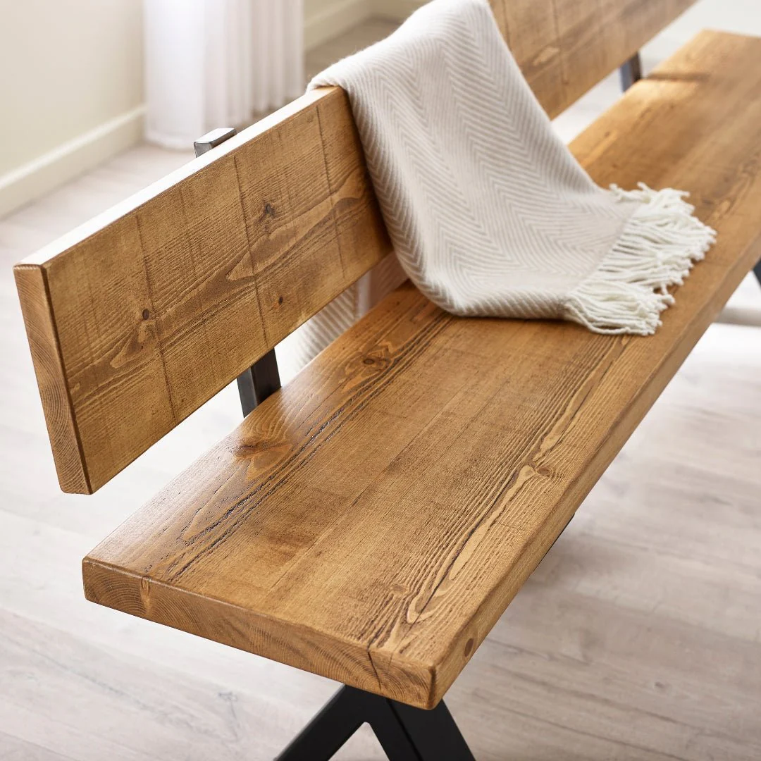 Blencathra Industrial Bench - X Frame Legs - Image 3
