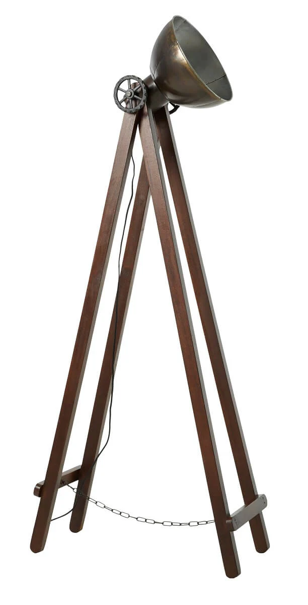 Cannes Floor Lamp | Black | Copper | Raw - Image 3