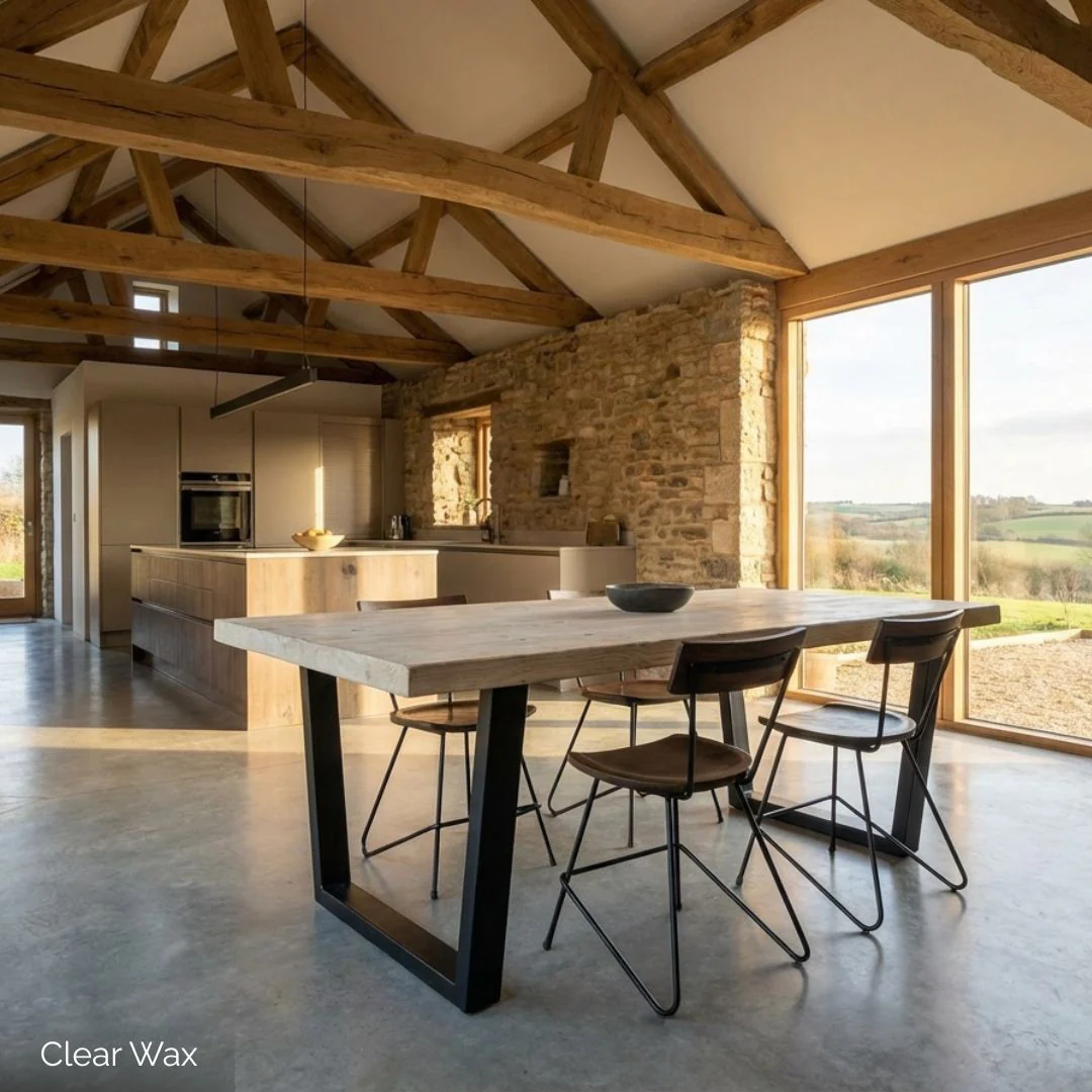 Grasmoor Rustic Dining Table - V Frame Leg - Image 3