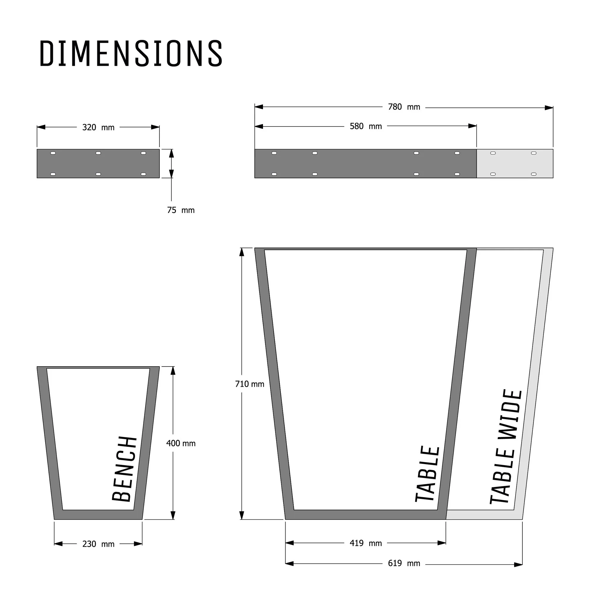 Industrial Box Section Legs - Image 13