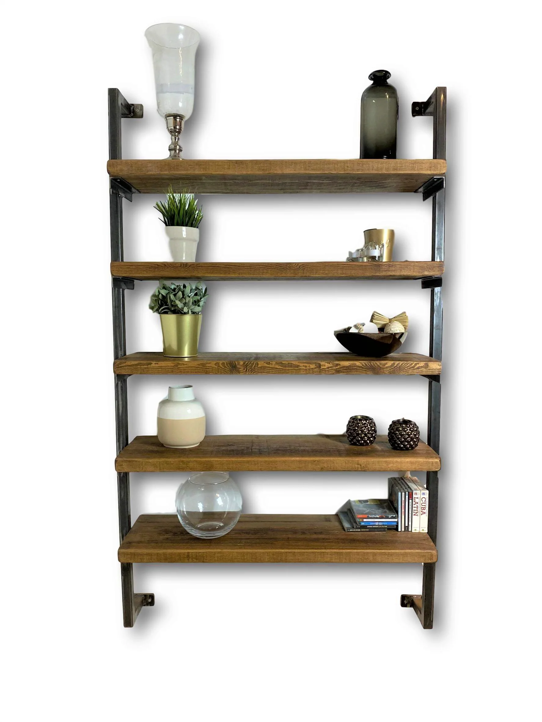 Industrial Box Section Shelving Unit - Wall Mounted