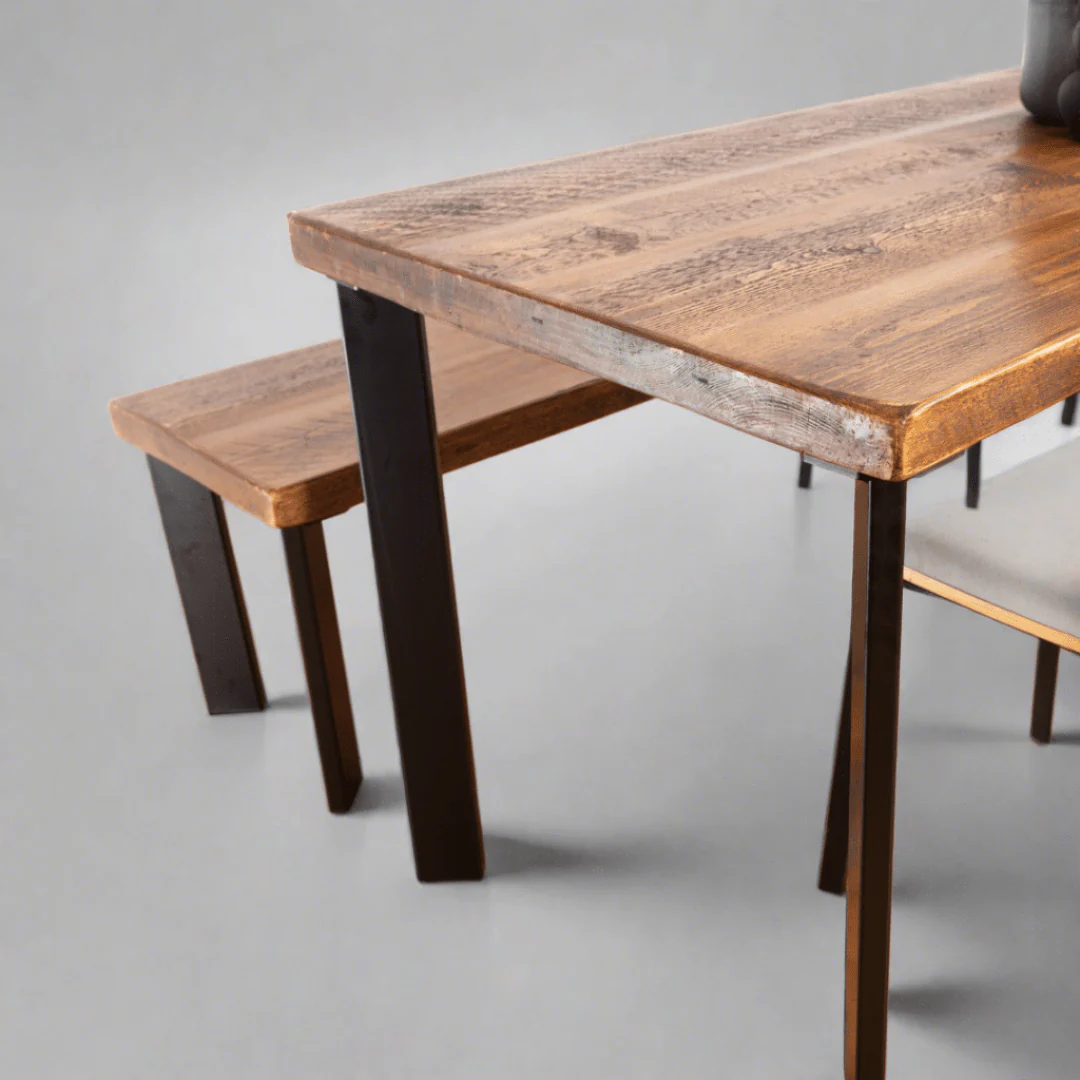 Froswick Industrial Dining Table -  Single Pin Box Legs - Image 4