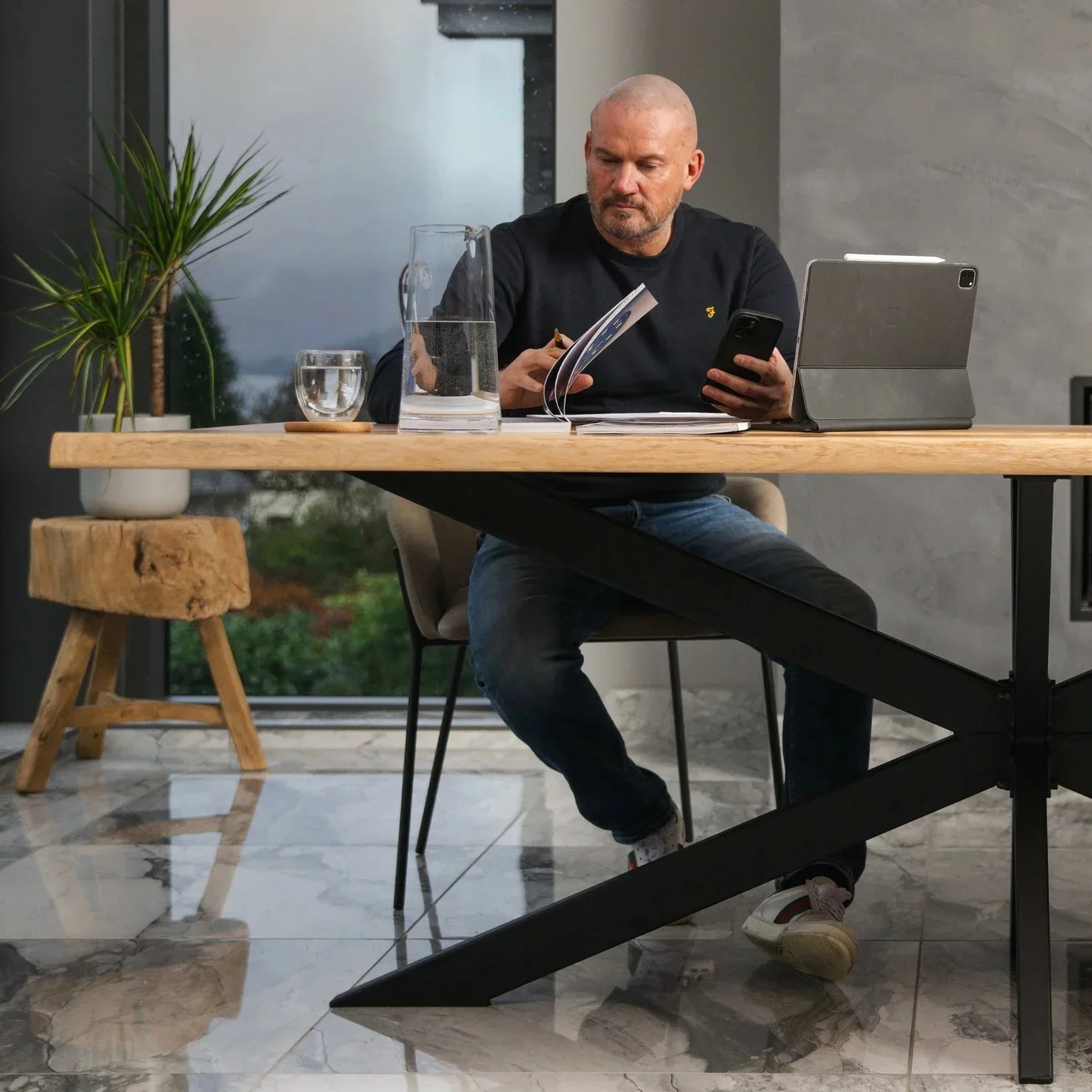 Live Edge Oak Dining Table - 360 cm | 4259 - Image 10