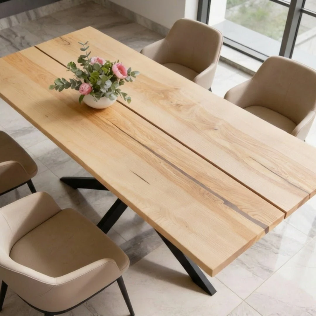 Live Edge Ash Dining Table - 220 cm | 4043 - Image 3