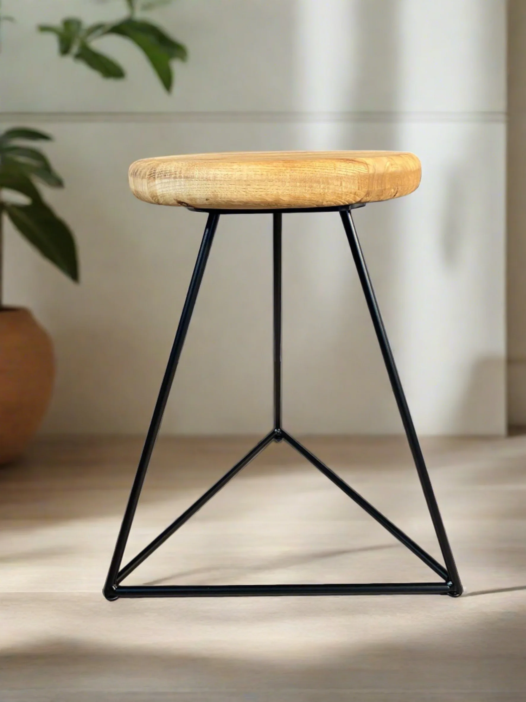 Old Barn Prism Stool - Round - Image 4
