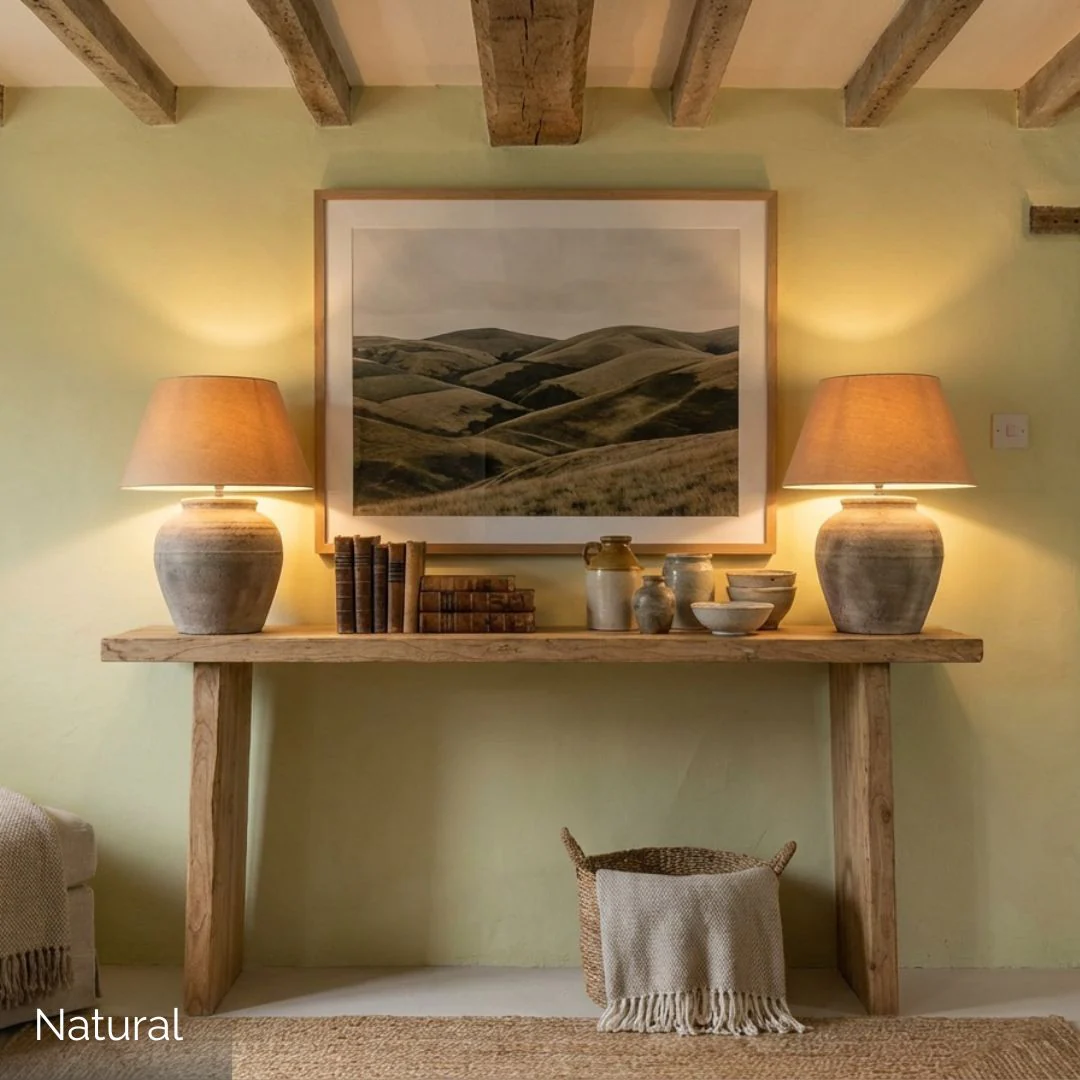 Reclaimed Elm Console Table - Natural - Image 11