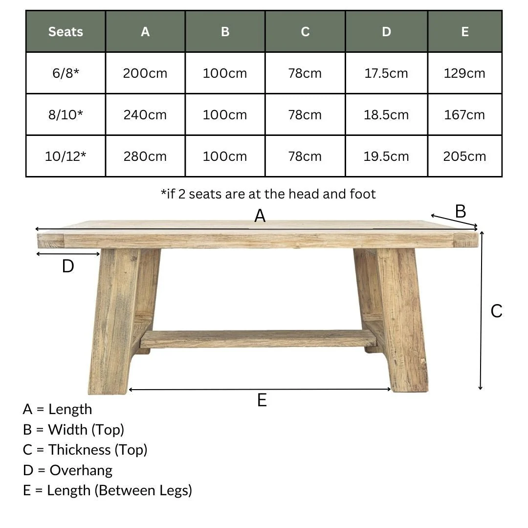 Robinson Reclaimed Elm Dining Table - Trestle Leg - Image 9