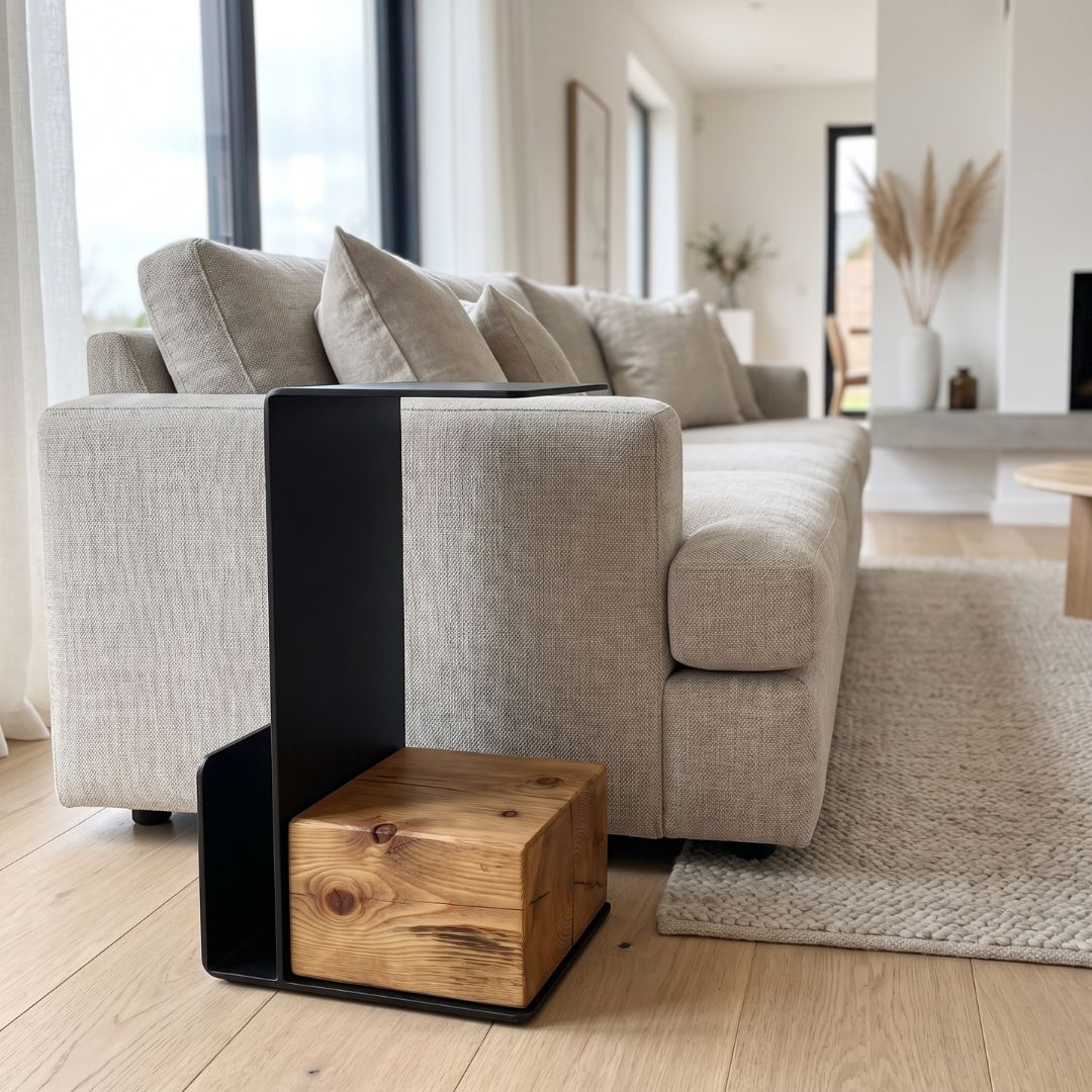 Reformed Steel Inverted Side Table