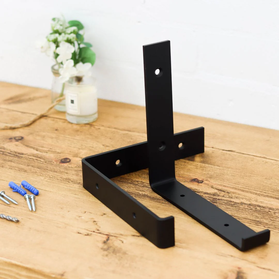 Rustic Shelf 38mm with Lipped Metal Brackets - Image 10