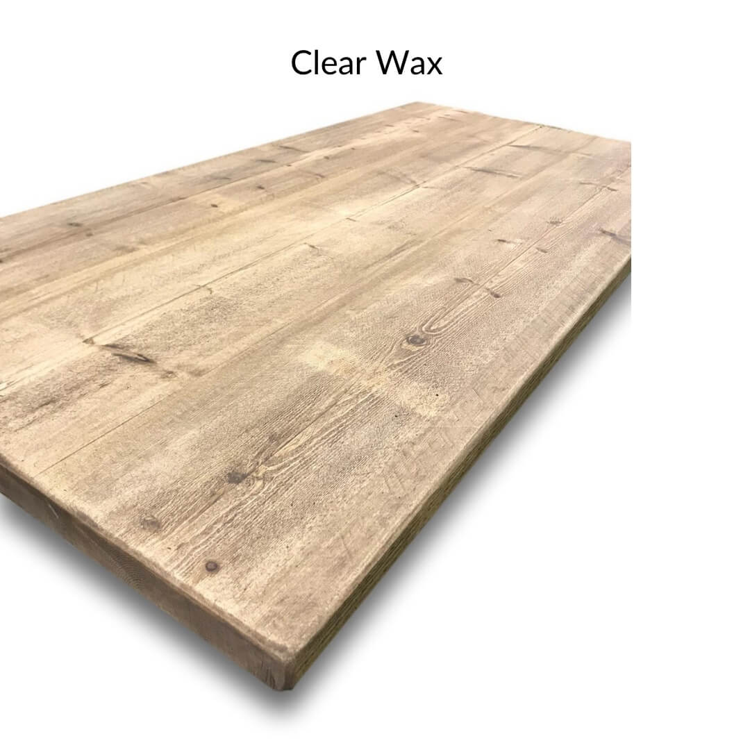 Reclaimed Rustic Weathered Desk Top - Image 6