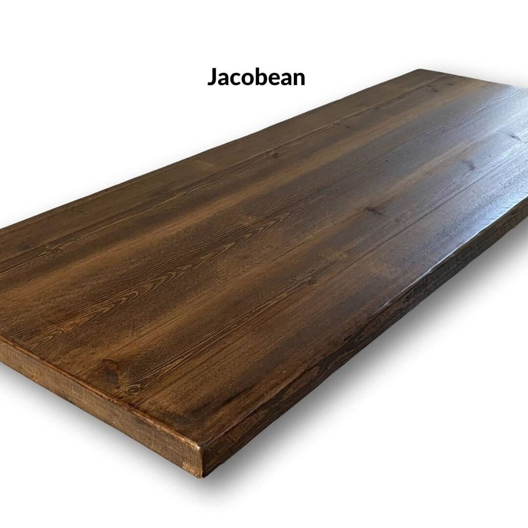 Reclaimed Rustic Weathered Desk Top - Image 9