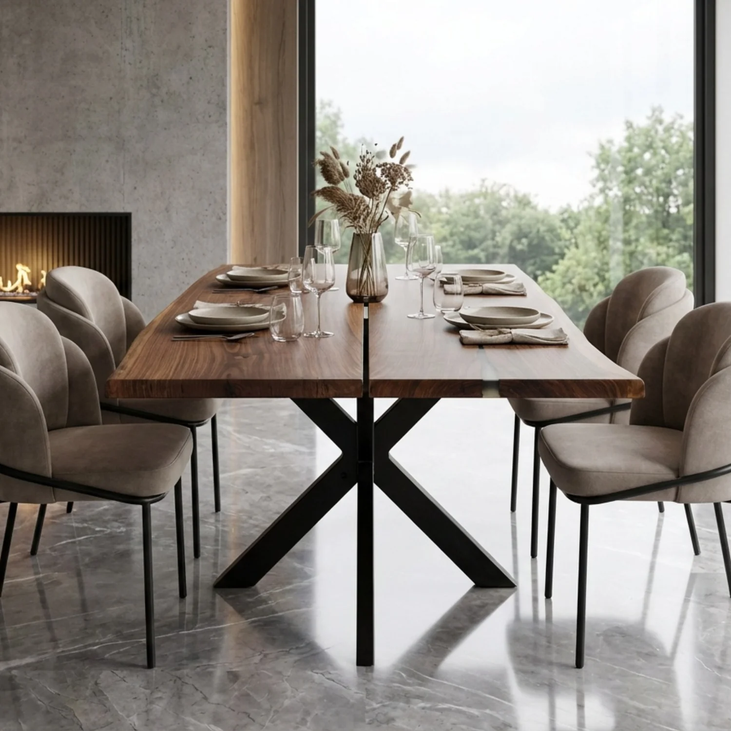 Live Edge Walnut Dining Table - 360 cm | 2489 - Image 12