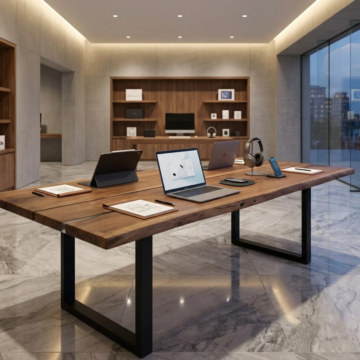 Live Edge Walnut Dining Table - 360 cm | 2489 - Image 7