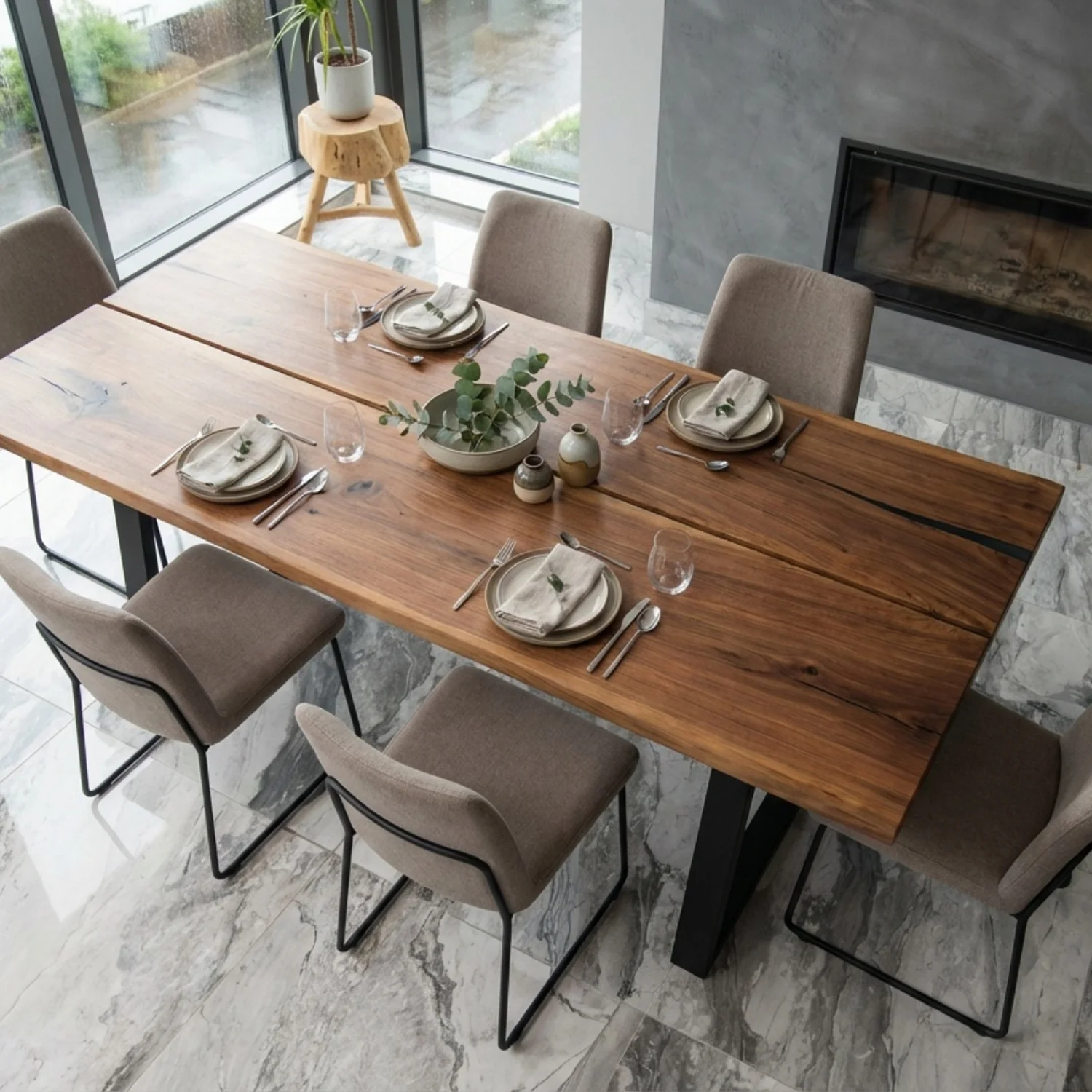 Live Edge Walnut Dining Table - 360 cm | 2489 - Image 4
