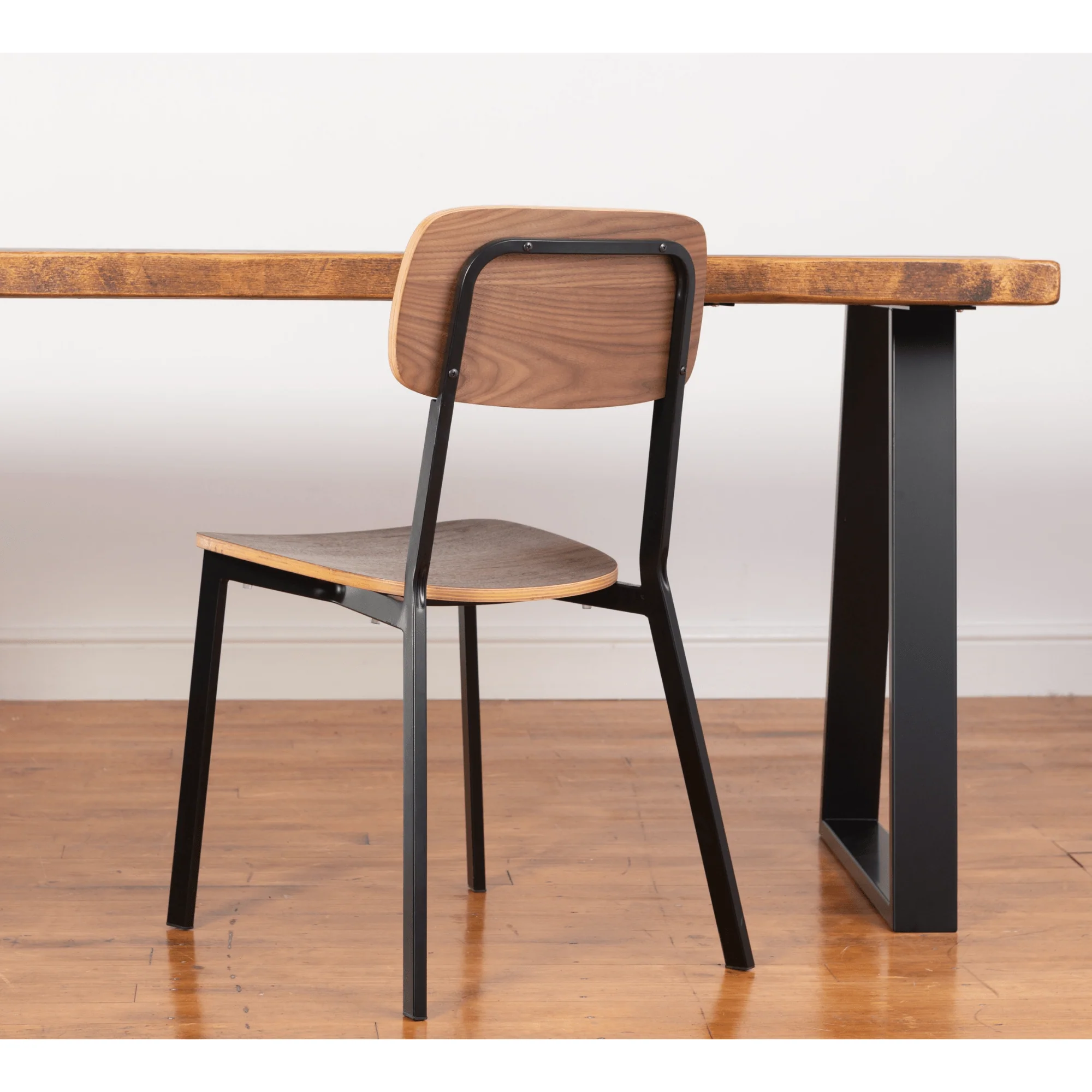 Walnut Plywood Dining Chair - Image 7