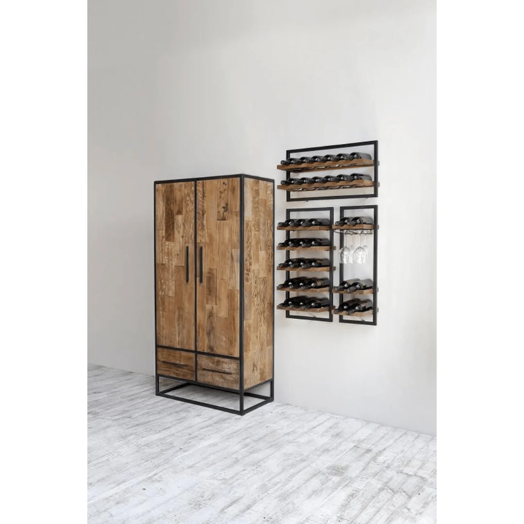 WINEMATE Smooth Teak 12 Bottles - Style A - Image 3