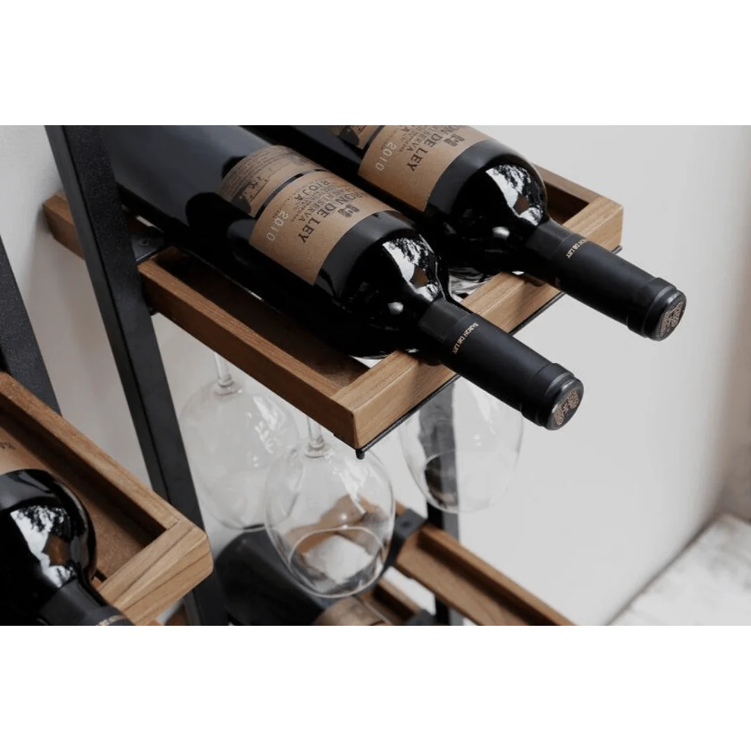 WINEMATE Smooth Teak 12 Bottles - Style A - Image 5