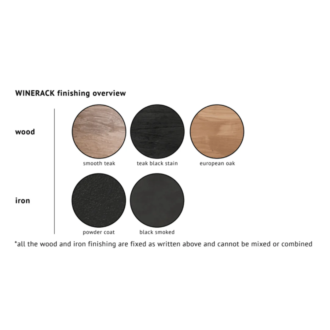 WINEMATE Smooth Teak 12 Bottles - Style A - Image 8