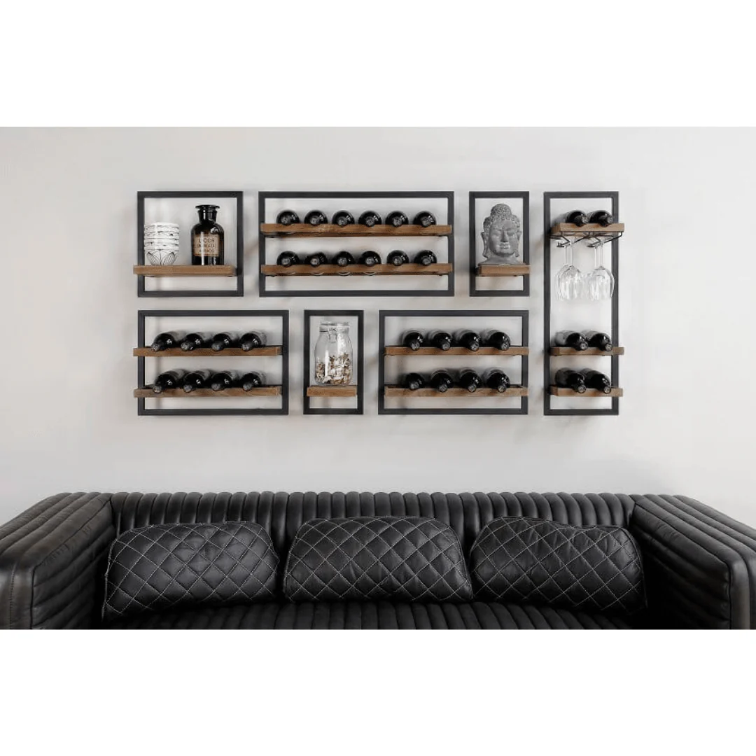 WINEMATE Smooth Teak 8 Bottles - Style C - Image 7